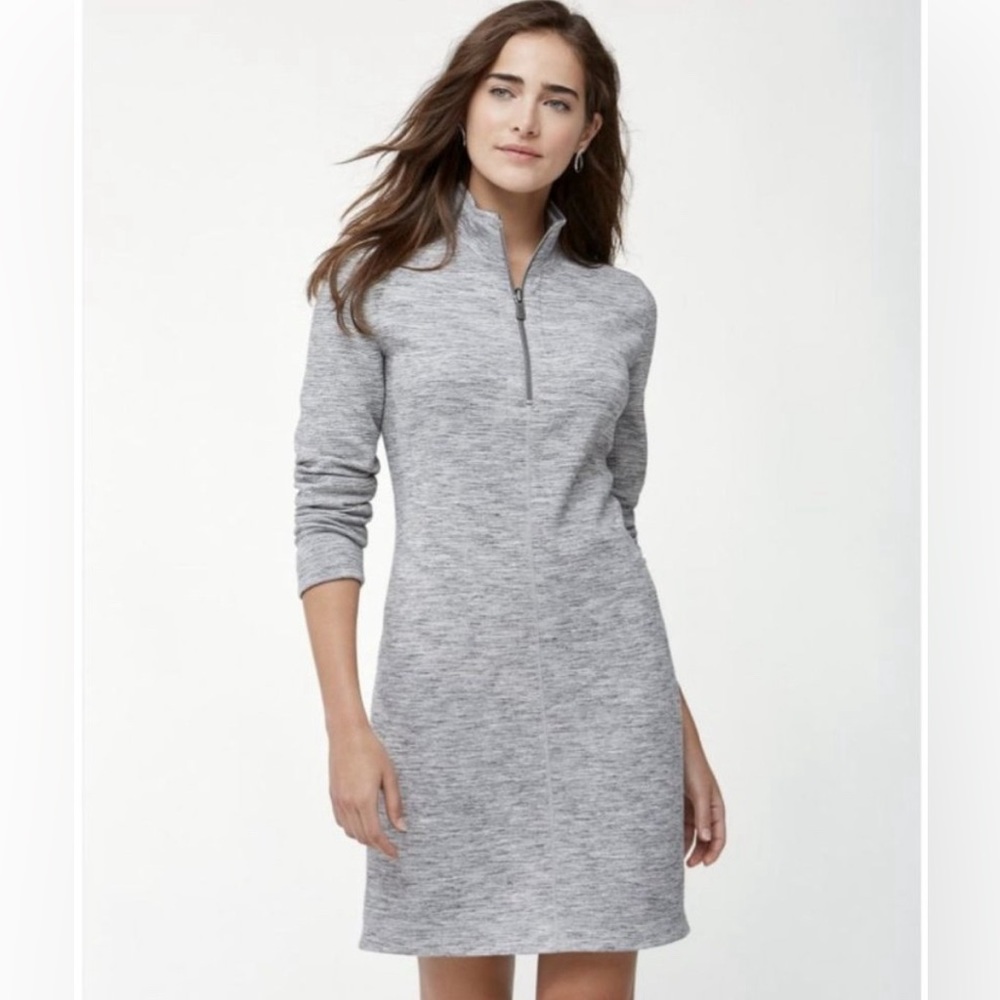 Tommy Bahama 1/2 zip long sleeve knit dress S/P